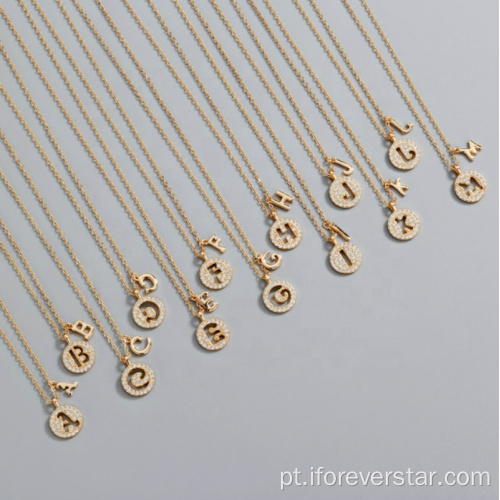 925 Sterling Silver Plated Letras AZ Alfabeto Pingente